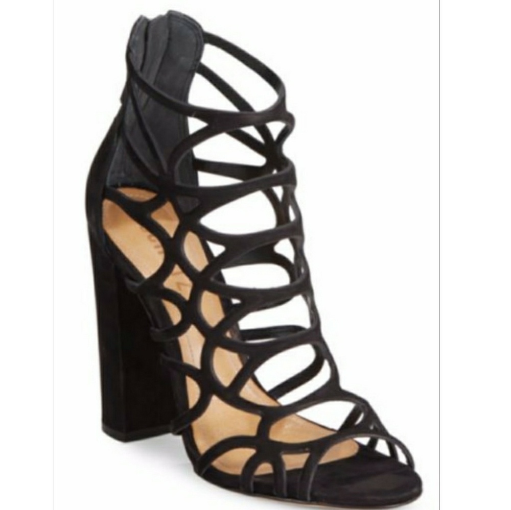 🚨Sale 🚨Schutz  Nubuck leather caged heels 👡